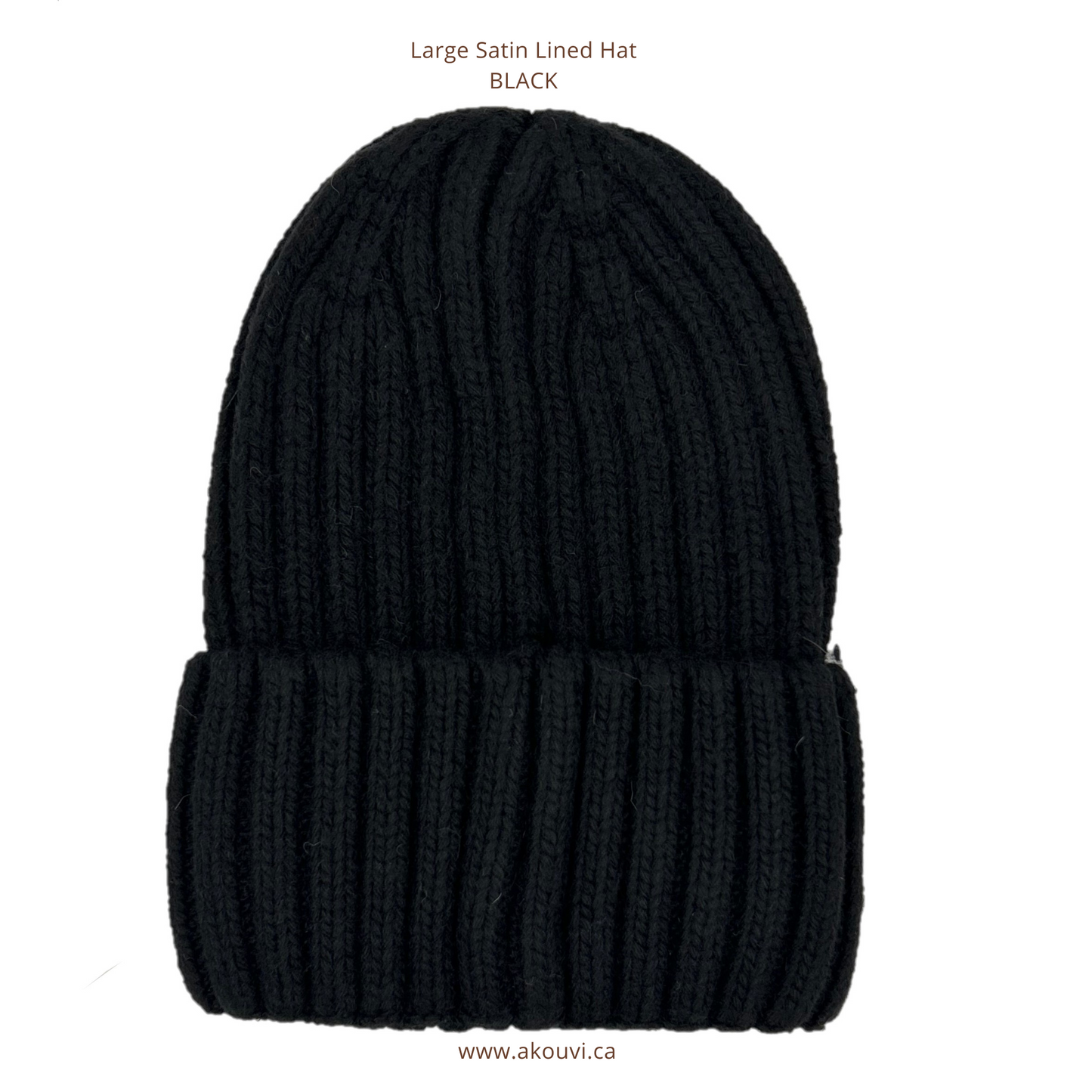 Large Wool Satin Lined Winter Hats